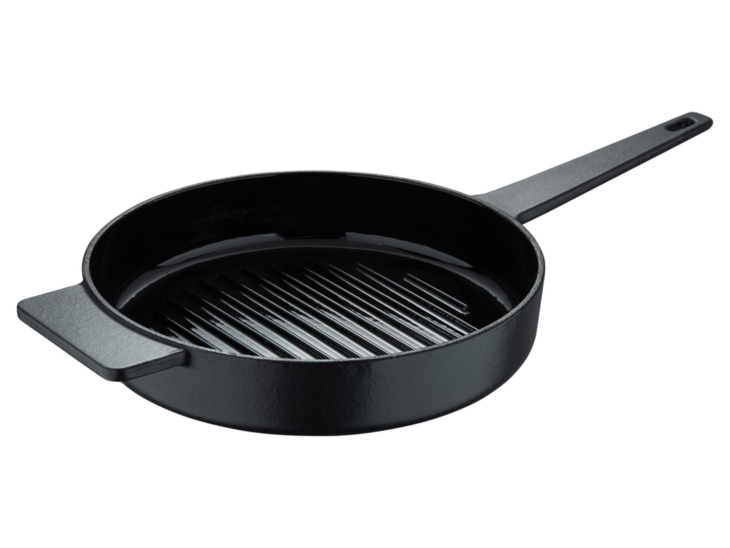 Lodge L8RFIP 8 inch gekruide gietijzeren grillpers, zwart