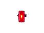 Feu arrière de vélo rouge allumé