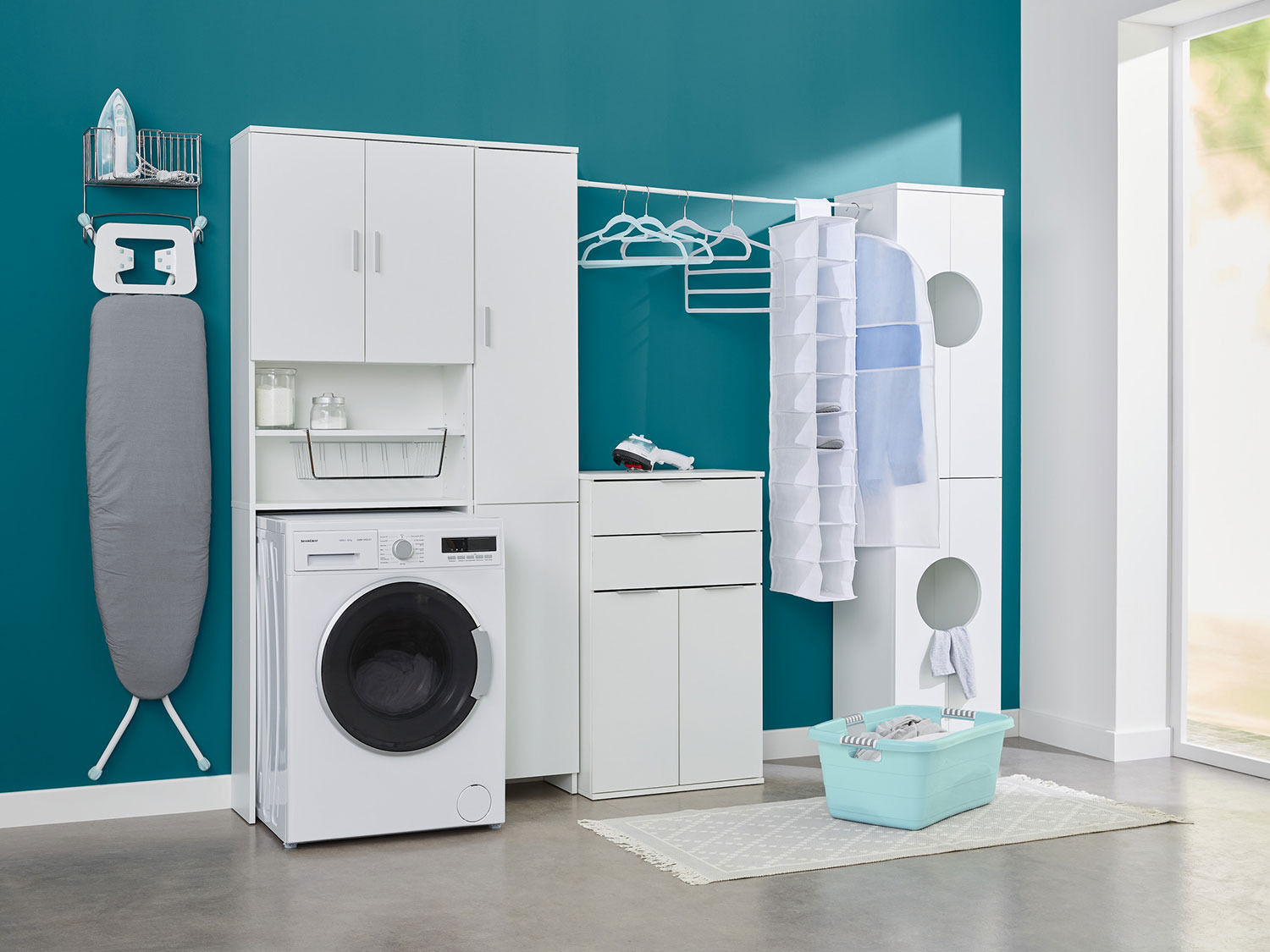 LIVARNO home Meuble pour machine à laver, 64,5 x 190 x…