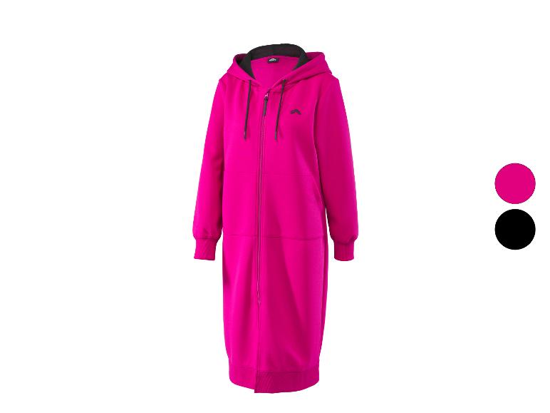CRIVIT lange fuchsia hoodie met rits