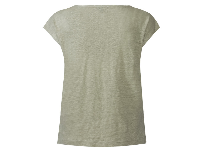 Aller en mode plein écran esmara® T-shirt avec col en V en un mélange de lin - Photo 3