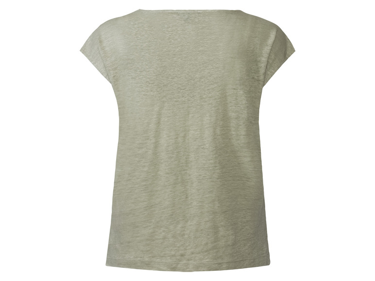 Ga naar volledige schermweergave: esmara® T-shirt met V-hals van een linnenmix - afbeelding 9