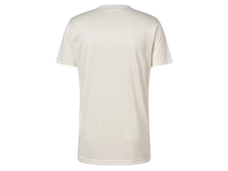 Een wit T-shirt met korte mouwen.