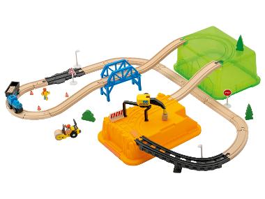 LUPILU® Circuit de train en bois