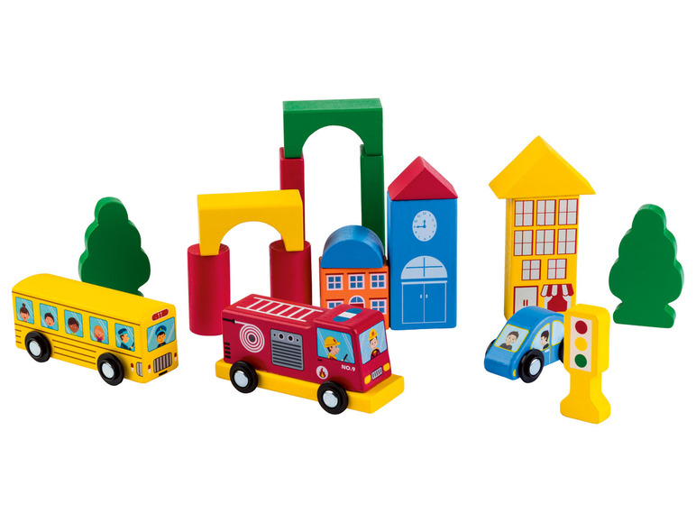 Ga naar volledige schermweergave: Playtive Trommel met houten speelgoed - afbeelding 4