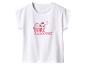 T-shirt blanc avec imprimé d'un paresseux rose endormi et le texte 'MORE SNOOZING'.