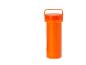 Conteneur cylindrique orange avec poignée et les mots « OPEN » et « AIR KIT ».
