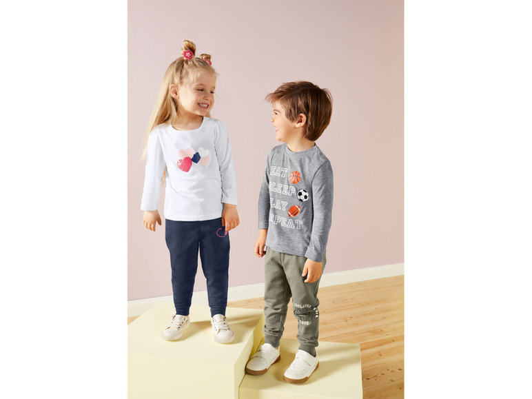 Ga naar volledige schermweergave: lupilu® Shirt met lange mouwen van een katoenmix - afbeelding 13