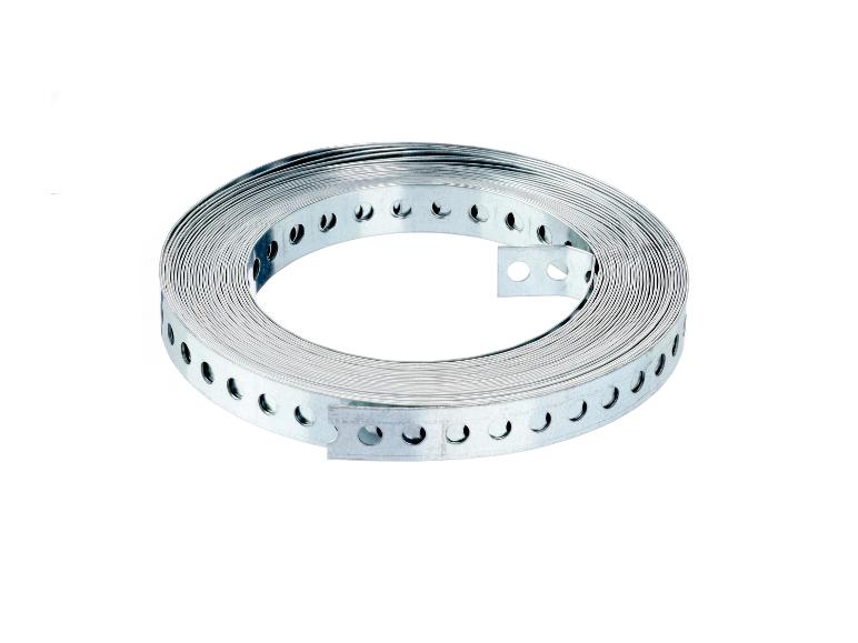 Geperforeerde metalen omsnoeringsband, opgerold