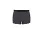Boxer gris avec ceinture élastique noire et détails de couture.