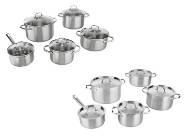 ERNESTO® Set de faitouts en acier inoxydable Ø 16 / 20 / 24 cm