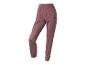 Pantalon de sport rose-brun avec taille et poignets élastiques.