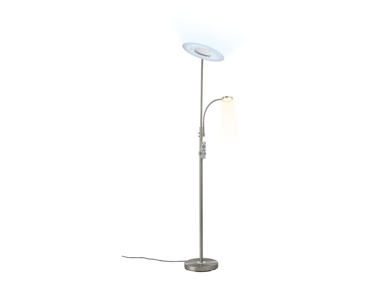 Ga naar volledige schermweergave: LIVARNO home Ledstaanlamp, met leeslampje, hoogte 180 cm - afbeelding 3
