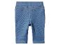 Pantalon bébé en jean bleu avec surpiqûres contrastées