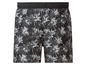 Short de bain noir avec imprimé palmiers