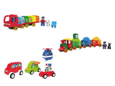 Camion fruits et légumes, train chiffres ou ensemble de véhicules Playtive Clippys