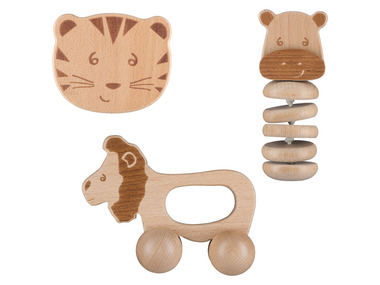 bebeconfort Set de jouets en bois naturel, 3 pièces