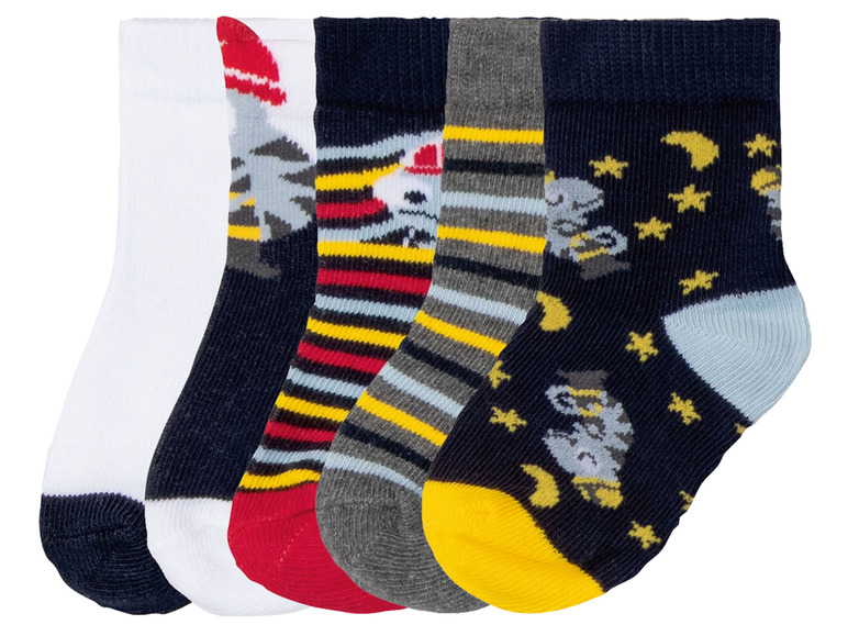 Ga naar volledige schermweergave: lupilu® Set van 5 paar sokken van een biokatoenmix - afbeelding 3
