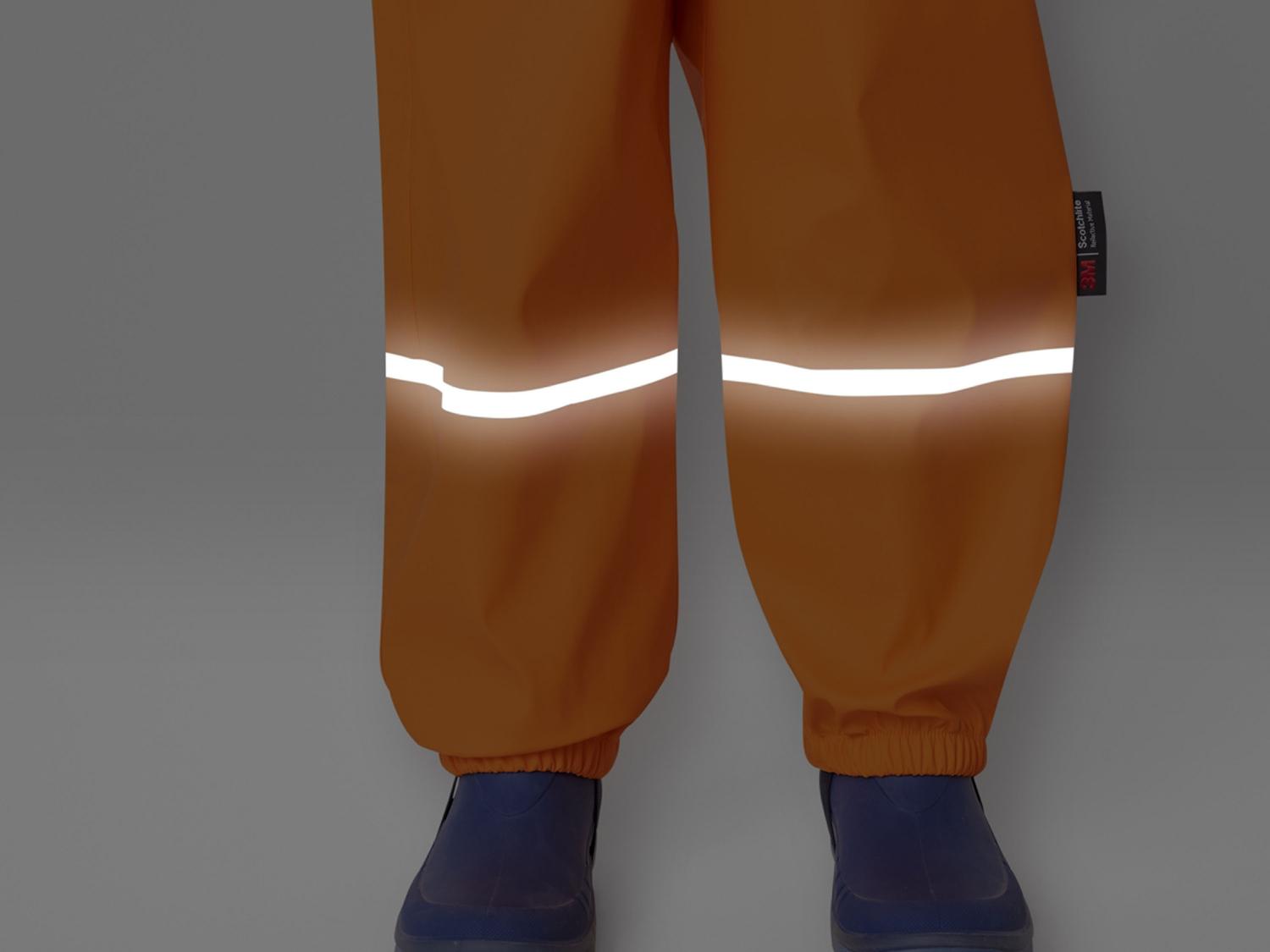 Pantalon de boue sans bavette pour la maternelle forestière en jaune