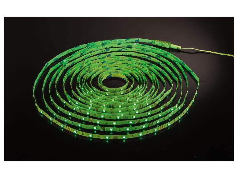 Bande LED verte avec ruban adhésif 3M