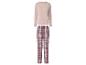 Ensemble femme : haut manches longues et pantalon de pyjama à carreaux
