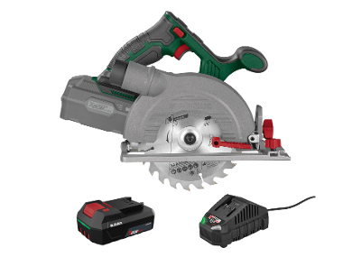PARKSIDE® Scie circulaire portative sans fil 20 V PHKSA20 avec batterie et chargeur