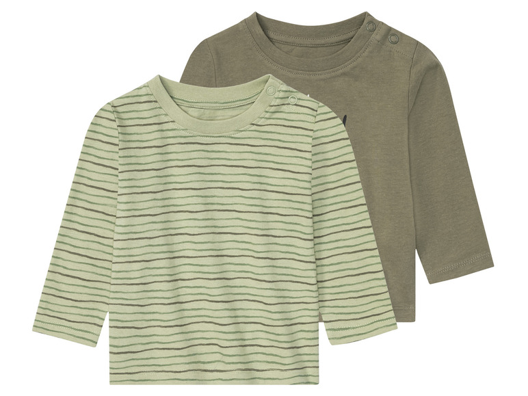 Ga naar volledige schermweergave: lupilu® Set van 2 biokatoenen shirts met lange mouwen - afbeelding 3
