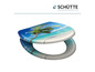 Toiletbril met tropisch strandprint