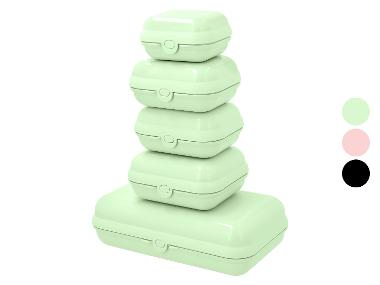 SILVERCREST® Set de 5 boîtes à tartines pastel