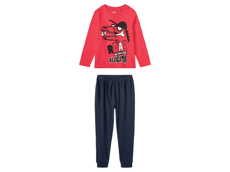Ga naar volledige schermweergave: lupilu® Katoenen pyjama met glow in the dark print - afbeelding 2