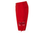 Rode cargo broek met Mission Nature logo.