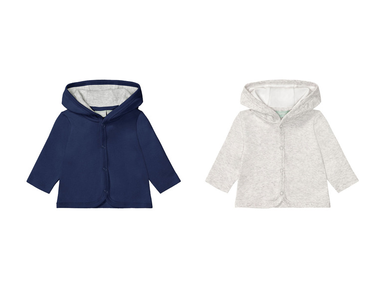 Ga naar volledige schermweergave: lupilu® Biokatoenen sweatjack met capuchon, set van 2 - afbeelding 7