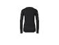 Zwarte, lange mouwen shirt voor dames.
