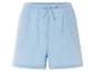 Lichtblauwe shorts van mousseline, casual stijl.