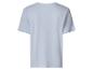T-shirt bleu clair à manches courtes, vue de dos