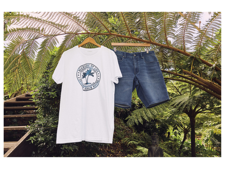 Ga naar volledige schermweergave: LIVERGY® Sweat-denim bermuda van een katoenmix - afbeelding 7