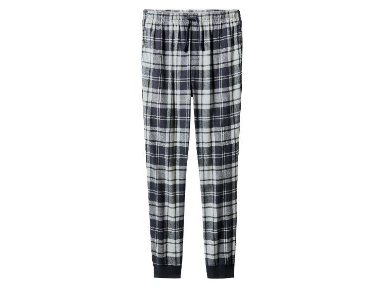 Pantalon de pyjama à carreaux avec taille élastique et cordon de serrage.
