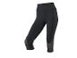 Zwarte 3/4 sportlegging met mesh-inzetstukken.
