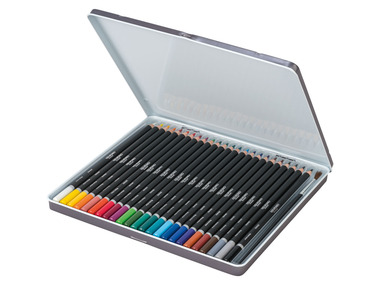 crelando Set de crayons de couleur aquarelle, 25 pièces