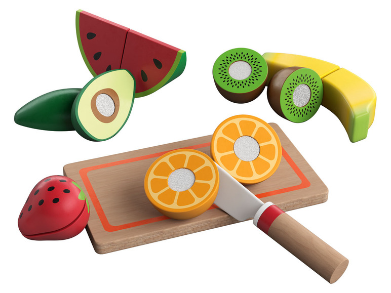 Vilac - Fruits et légumes à découper en bois - Set de 7