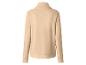 Beige trui met lange mouwen en colkraag, achteraanzicht.