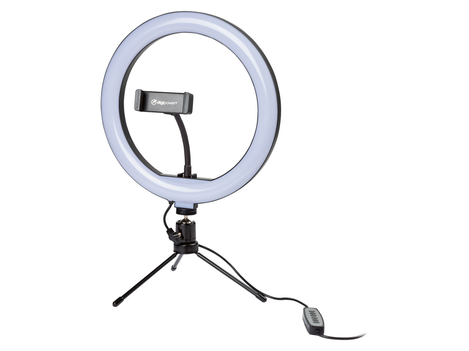 Digipower Anneaux lumineux de RGB avec support pour sm…