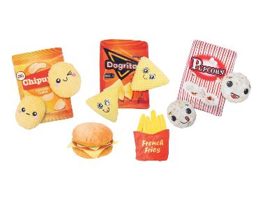 Karlie Jouet pour chien »Pupcorn / Dogoritos / Chips / Burger / Frites«