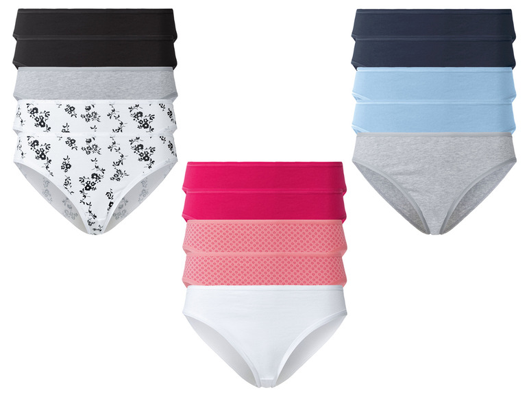 Aller en mode plein écran esmara® Set de 5 slips en un mélange de coton - Photo 1