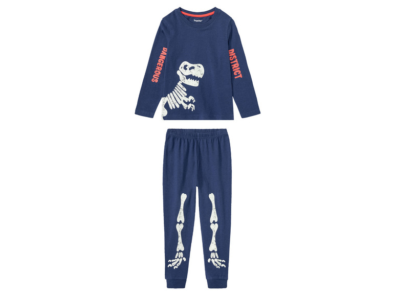 Ga naar volledige schermweergave: lupilu® Katoenen pyjama met glow in the dark print - afbeelding 9