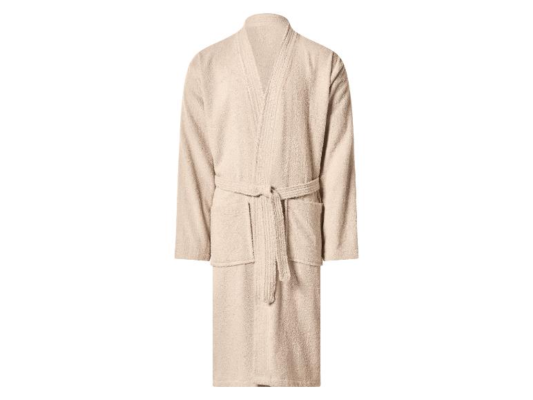 Beige badjas met ceintuur