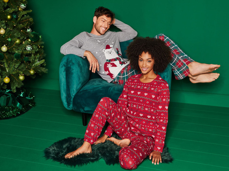 Aller en mode plein écran esmara® Pyjama de Noël en un mélange de coton - Photo 5