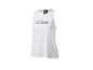 Débardeur de sport blanc avec l'inscription « FUELED BY FITNESS »
