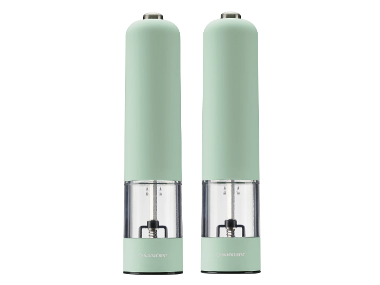 SILVERCREST® Moulins à sel et poivre électrique vert pastel