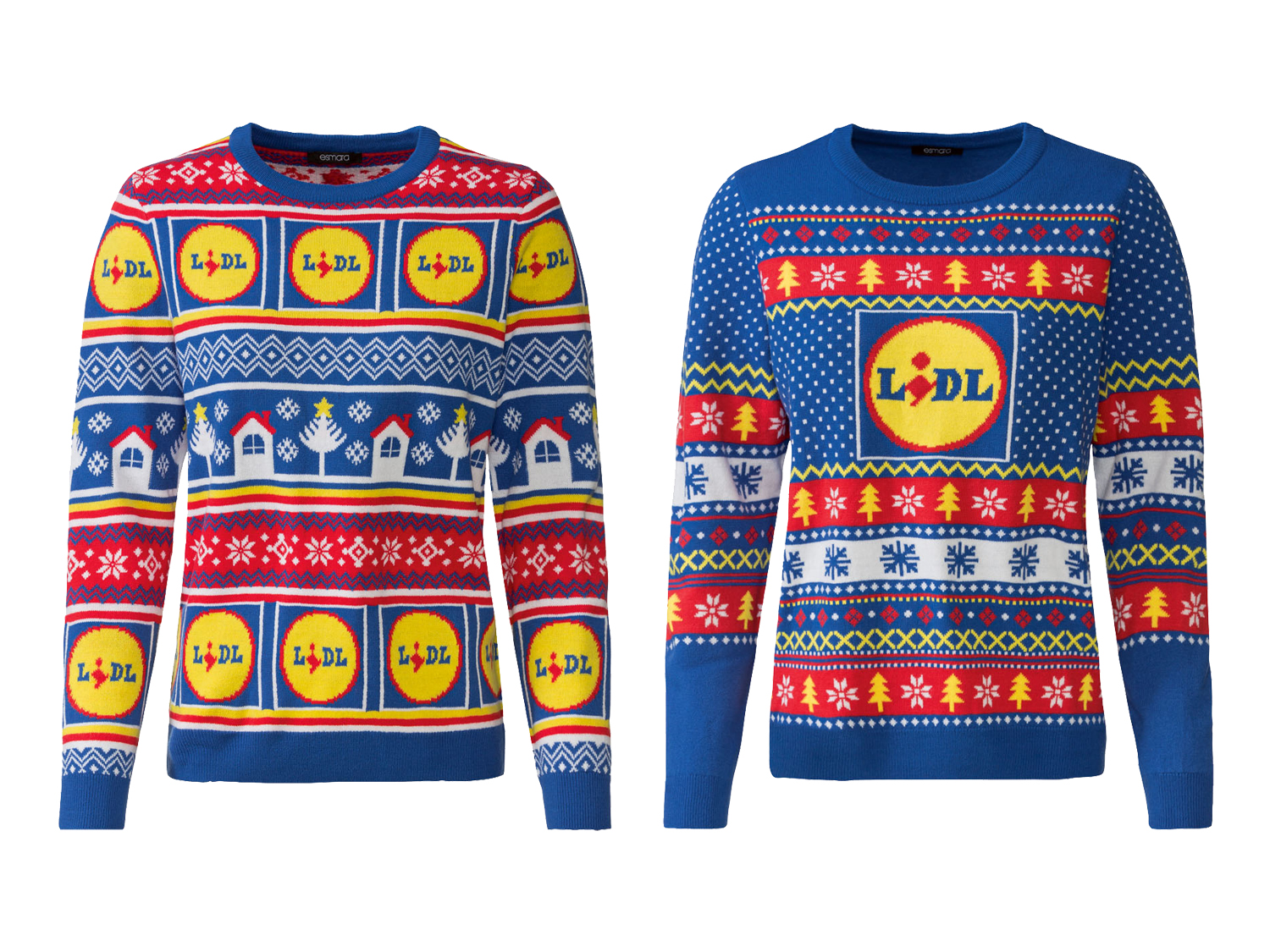 esmara Lidl-kersttrui met ronde hals
